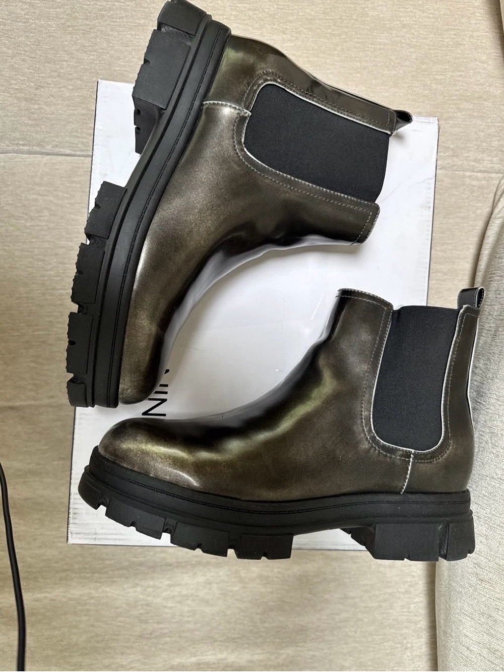Nine West Chunky Booties New Size 11 - Picture 7 of 9